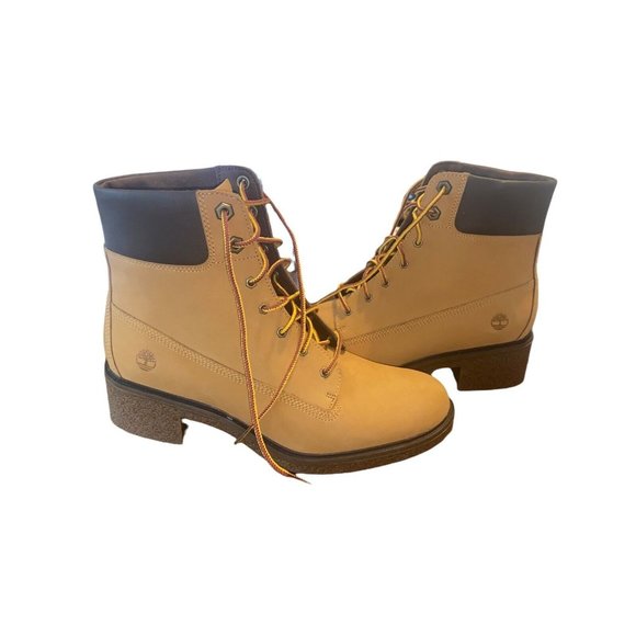 Timberland Shoes - Timberland Womens Size 8 Brinda 6 Inch Nubuck Wheat Lace Up Shoes Boots